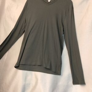 Calvin Klein "Fatigue" Color V-Neck Top